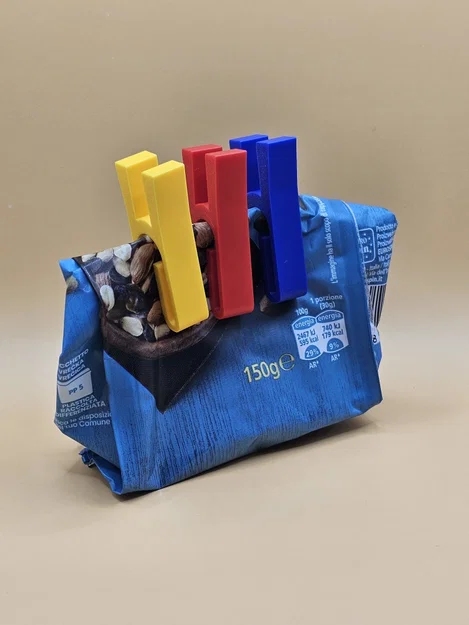 Kẹp miệng túi thực phẩm 3D (Clothespin) - Giải pháp lưu trữ bền bỉ - Image 2