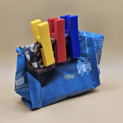 Kẹp miệng túi thực phẩm 3D (Clothespin) - Giải pháp lưu trữ bền bỉ