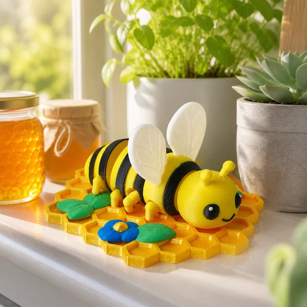 Honeycomb Bee Flexi Toy - Chú Ong Tổ Ong Linh Hoạt - Image 1