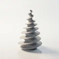 Mô hình nghệ thuật quả thông trừu tượng in 3D cho bàn làm việc - Thumbnail 1