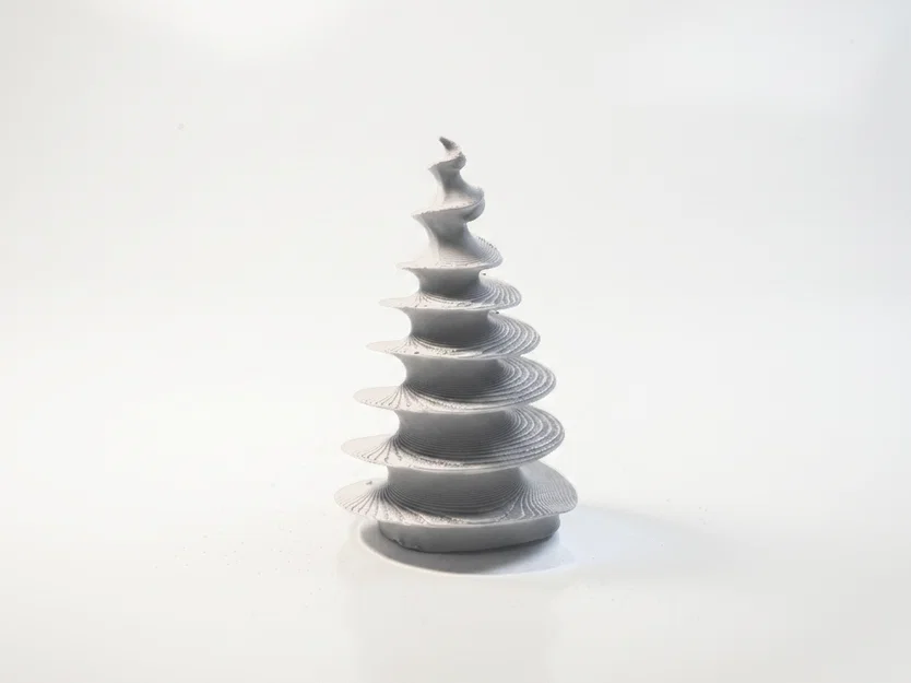 Mô hình nghệ thuật quả thông trừu tượng in 3D cho bàn làm việc - Image 4