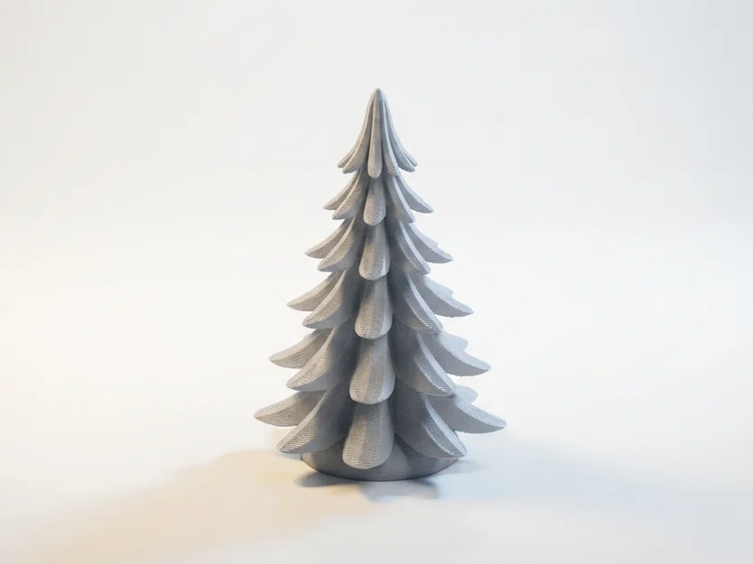 Tác phẩm điêu khắc cây thông trừu tượng (File in 3D) - Image 1