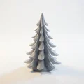 Tác phẩm điêu khắc cây thông trừu tượng (File in 3D) - Thumbnail 1