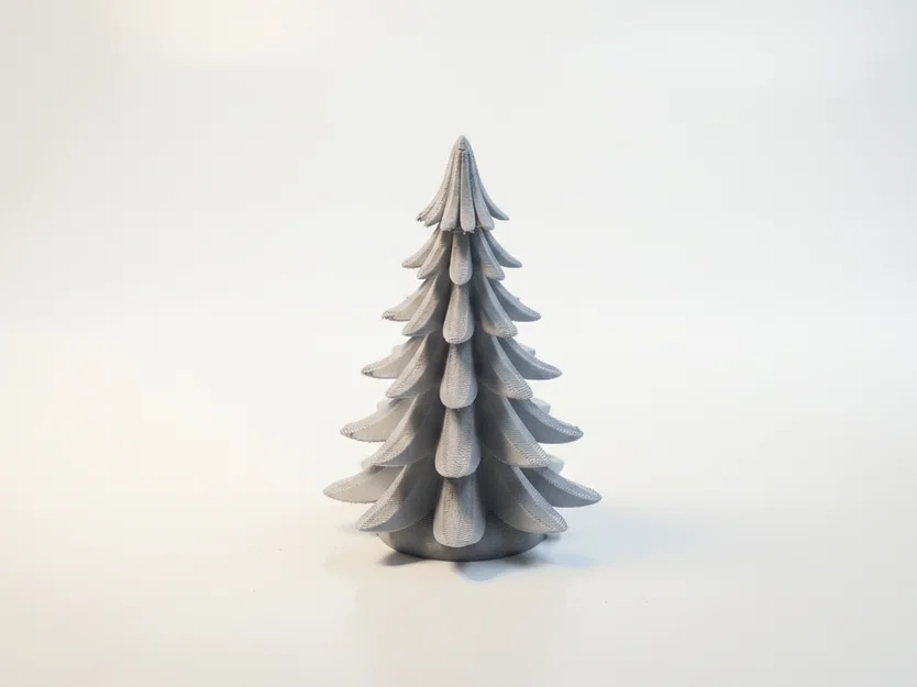 Tác phẩm điêu khắc cây thông trừu tượng (File in 3D) - Image 4