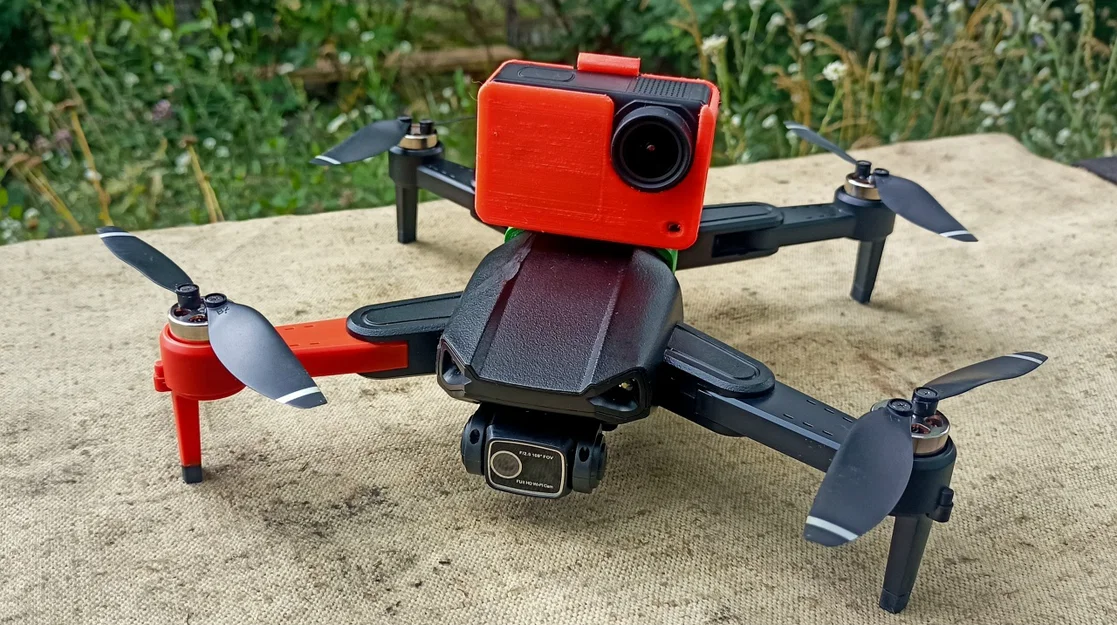Ngàm gắn camera SJCAM SJ8 lên flycam LYZRC L900 pro - Image 1