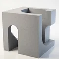 Mô hình kiến trúc điêu khắc Abstract Stair C (In 3D) - Thumbnail 1