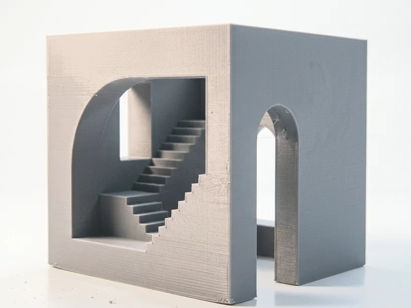 Mô hình kiến trúc điêu khắc Abstract Stair C (In 3D) - Image 2