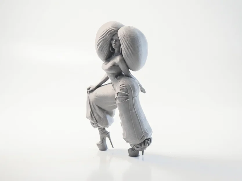 Mô hình tượng Afro Queen - Tượng phụ nữ nghệ thuật in 3D - Image 1