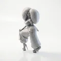Mô hình tượng Afro Queen - Tượng phụ nữ nghệ thuật in 3D - Thumbnail 1