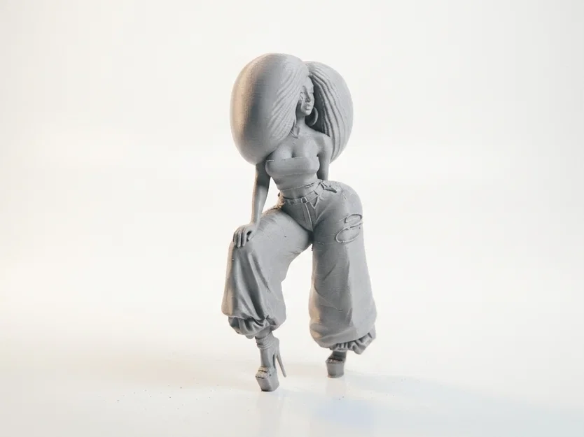 Mô hình tượng Afro Queen - Tượng phụ nữ nghệ thuật in 3D - Image 2