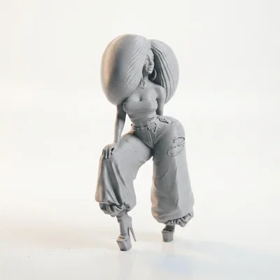 Mô hình tượng Afro Queen - Tượng phụ nữ nghệ thuật in 3D