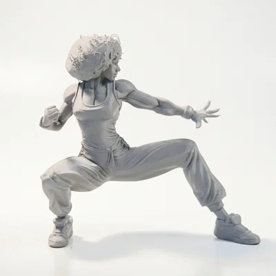 Mô hình in 3D võ sĩ Afro đầy uy lực