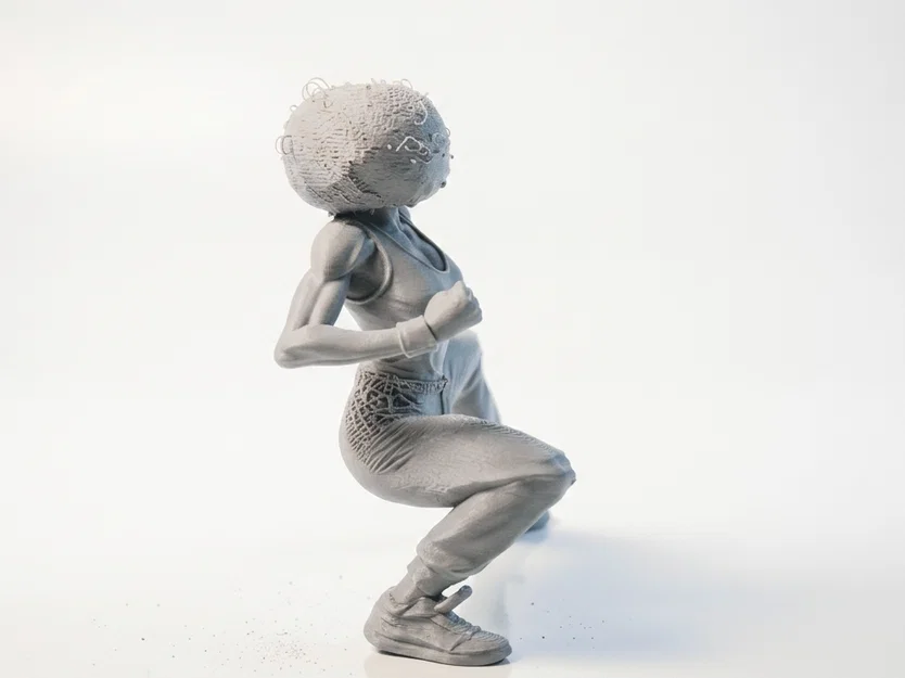 Mô hình in 3D võ sĩ Afro đầy uy lực - Image 3