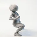Mô hình in 3D võ sĩ Afro đầy uy lực - Thumbnail 3