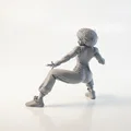 Mô hình in 3D võ sĩ Afro đầy uy lực - Thumbnail 4