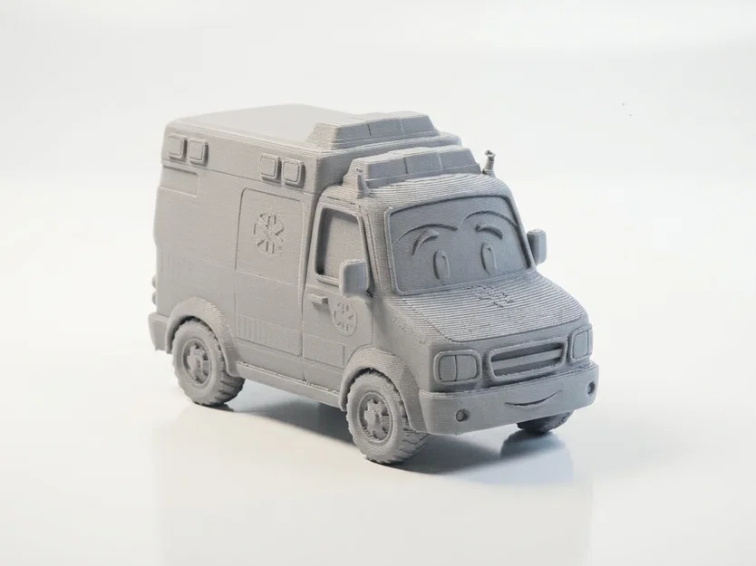 Mô Hình Xe Cứu Thương Đồ Chơi In 3D Chi Tiết - Image 2