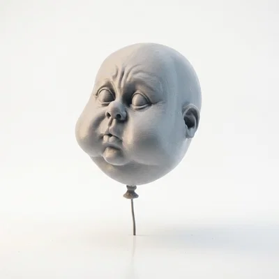 Mô hình tượng đầu em bé Airhead độc lạ dành cho in 3D