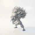 Mô hình nhân vật tóc dựng 3D dành cho sưu tầm - Thumbnail 1