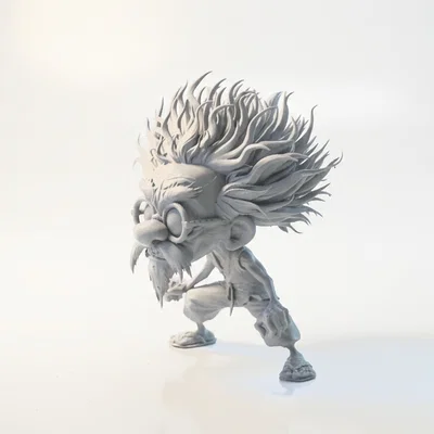 Mô hình nhân vật tóc dựng 3D dành cho sưu tầm