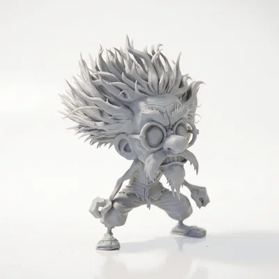 Mô hình nhân vật tóc dựng 3D dành cho sưu tầm