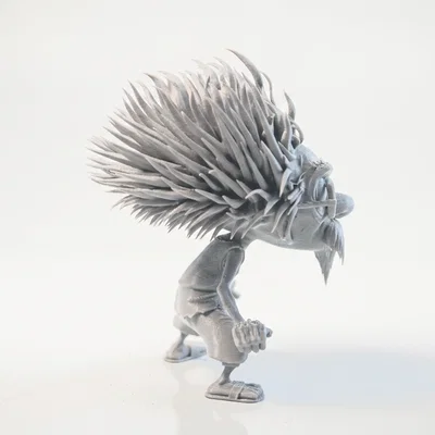 Mô hình nhân vật tóc dựng 3D dành cho sưu tầm