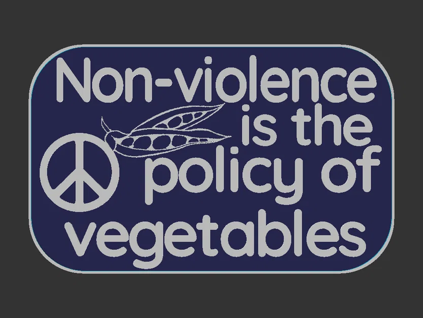 Bảng hiệu Không bạo lực (Non-Violence sign) - Image 2
