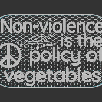 Bảng hiệu Không bạo lực (Non-Violence sign)