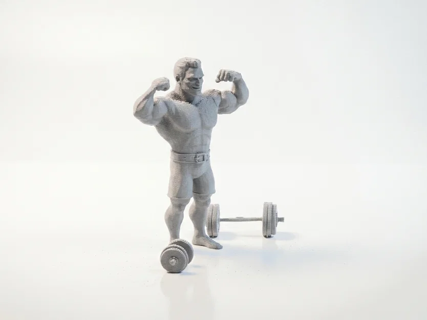 Mô hình vận động viên thể hình 3D - Tượng trang trí fitness sưu tầm - Image 2