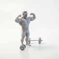 Mô hình vận động viên thể hình 3D - Tượng trang trí fitness sưu tầm - Thumbnail 2