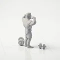 Mô hình vận động viên thể hình 3D - Tượng trang trí fitness sưu tầm - Thumbnail 3