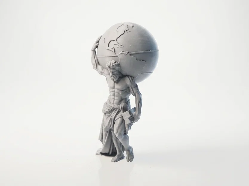 Mô hình in 3D thần Titan Atlas gánh cả thế giới trong thần thoại Hy Lạp - Image 1