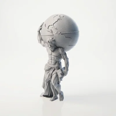 Mô hình in 3D thần Titan Atlas gánh cả thế giới trong thần thoại Hy Lạp
