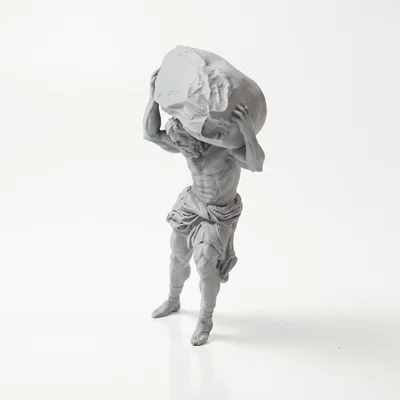 Mô hình tượng đầu lâu Atlas - Sản phẩm in 3D độc đáo