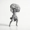 Mô hình tượng đầu lâu Atlas - Sản phẩm in 3D độc đáo - Thumbnail 2