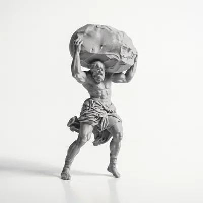 Mô hình tượng đầu lâu Atlas - Sản phẩm in 3D độc đáo