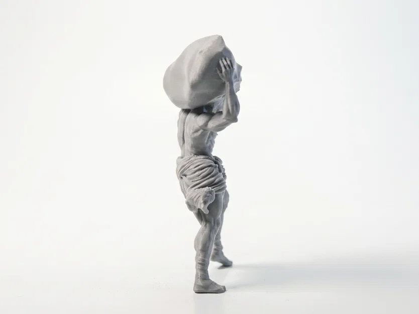 Mô hình tượng đầu lâu Atlas - Sản phẩm in 3D độc đáo - Image 3