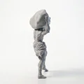 Mô hình tượng đầu lâu Atlas - Sản phẩm in 3D độc đáo - Thumbnail 3