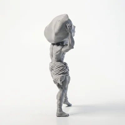 Mô hình tượng đầu lâu Atlas - Sản phẩm in 3D độc đáo
