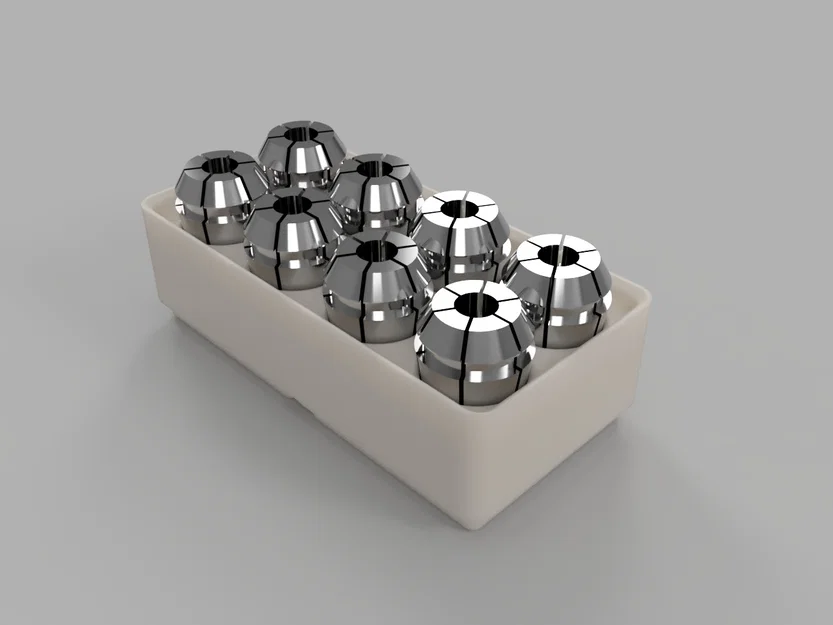 Khay Đựng ER16 Collet Chuẩn Gridfinity Gọn Gàng Tiện Lợi - Image 1