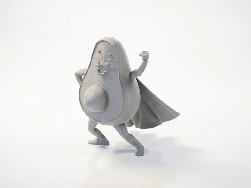Mô hình 3D quả bơ siêu anh hùng - Avocado Hero - Image 1