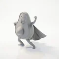 Mô hình 3D quả bơ siêu anh hùng - Avocado Hero - Thumbnail 1