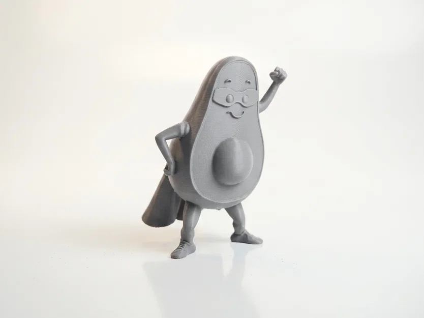Mô hình 3D quả bơ siêu anh hùng - Avocado Hero - Image 2