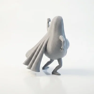 Mô hình 3D quả bơ siêu anh hùng - Avocado Hero