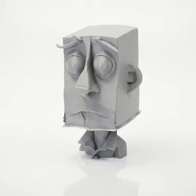 Mô hình điêu khắc Bag Head trang trí bàn làm việc in 3D