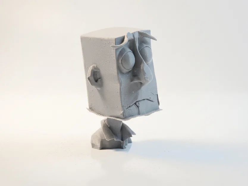 Mô hình điêu khắc Bag Head trang trí bàn làm việc in 3D - Image 2