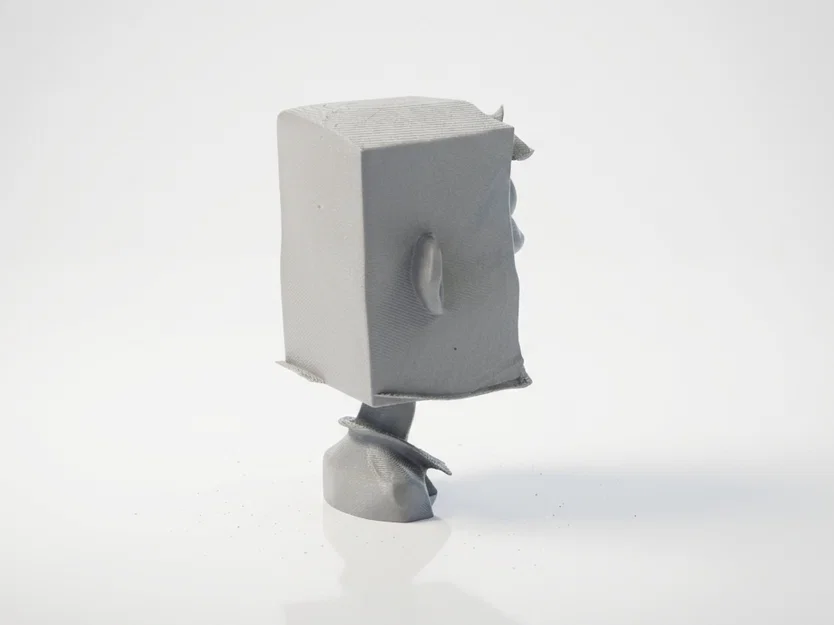 Mô hình điêu khắc Bag Head trang trí bàn làm việc in 3D - Image 3