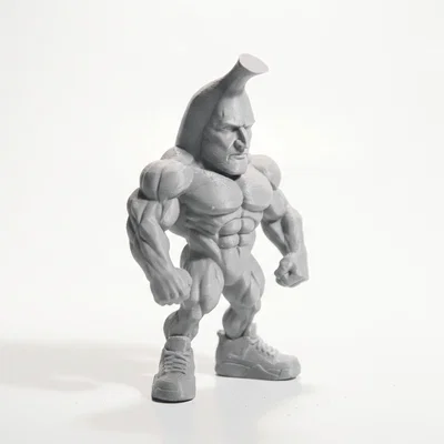 Mô hình nhân vật Banana Man cơ bắp in 3D độc đáo