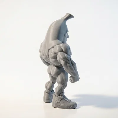 Mô hình nhân vật Banana Man cơ bắp in 3D độc đáo