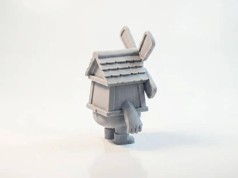 Mô hình 3D tượng cậu bé cối xay gió - Barn Boy Windmill Character - Image 3