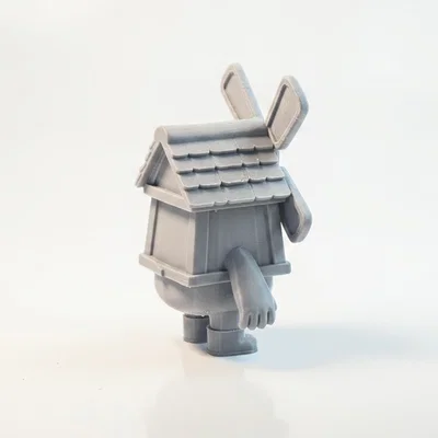 Mô hình 3D tượng cậu bé cối xay gió - Barn Boy Windmill Character